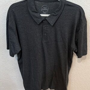 Men's True Classic Carbon Gray Polo Shirt, Size XL
